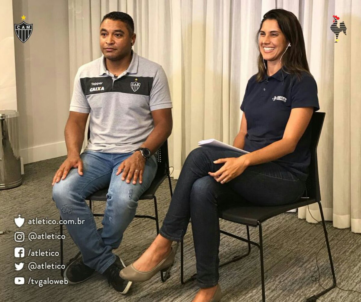 Roger Machado concede entrevista ao vivo para o @Esp_Interativo. #Galo