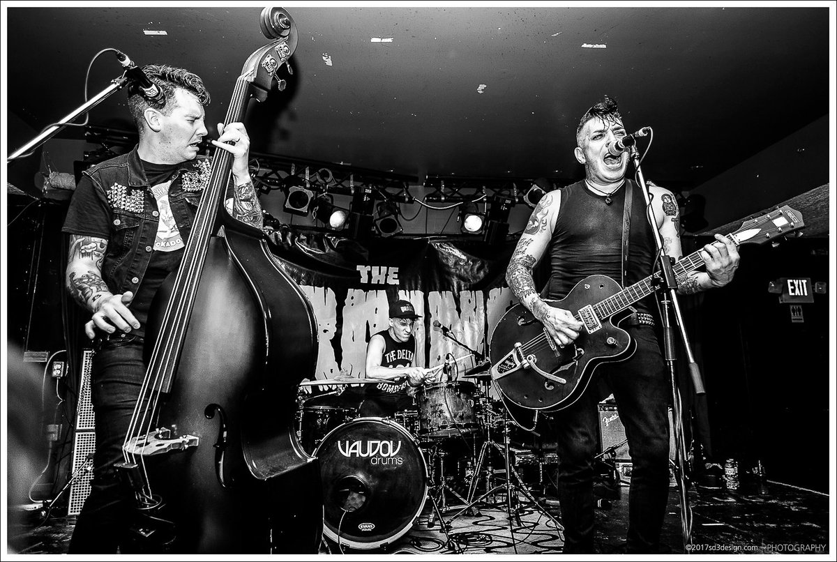 sd3design's tweet photo. Hot n Sweaty. @TheBrainsMTL have all the answers. Great, loud n punchy set @mavericksbar #psychobilly #rockabilly #allthebillys #sd3design https://t.co/bUqKoxWuqL