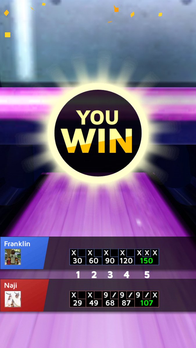 FDeonJones's tweet image. I won at New York stage with 150 points! Challenge me now![goo.gl/PKD66U] #Bowling_King