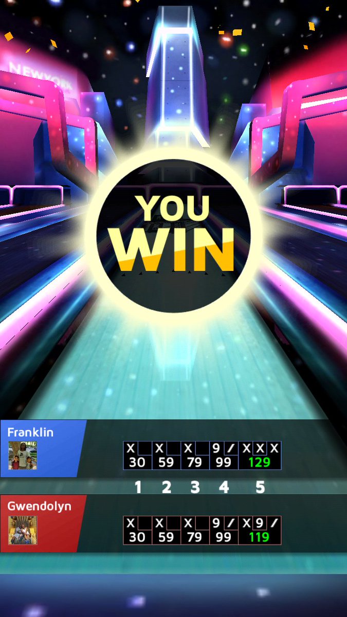 FDeonJones's tweet image. I won at New York stage with 129 points! Challenge me now![goo.gl/PKD66U] #Bowling_King