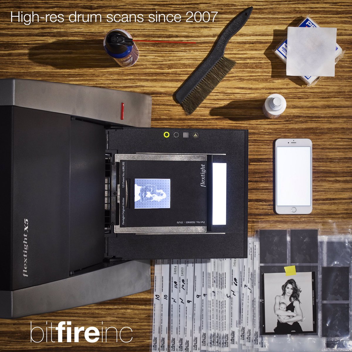 bitfireinc's tweet image. Digital Capture doesn't always mean Digital Cameras. We've been doing High-Res drum scans for over a decade.