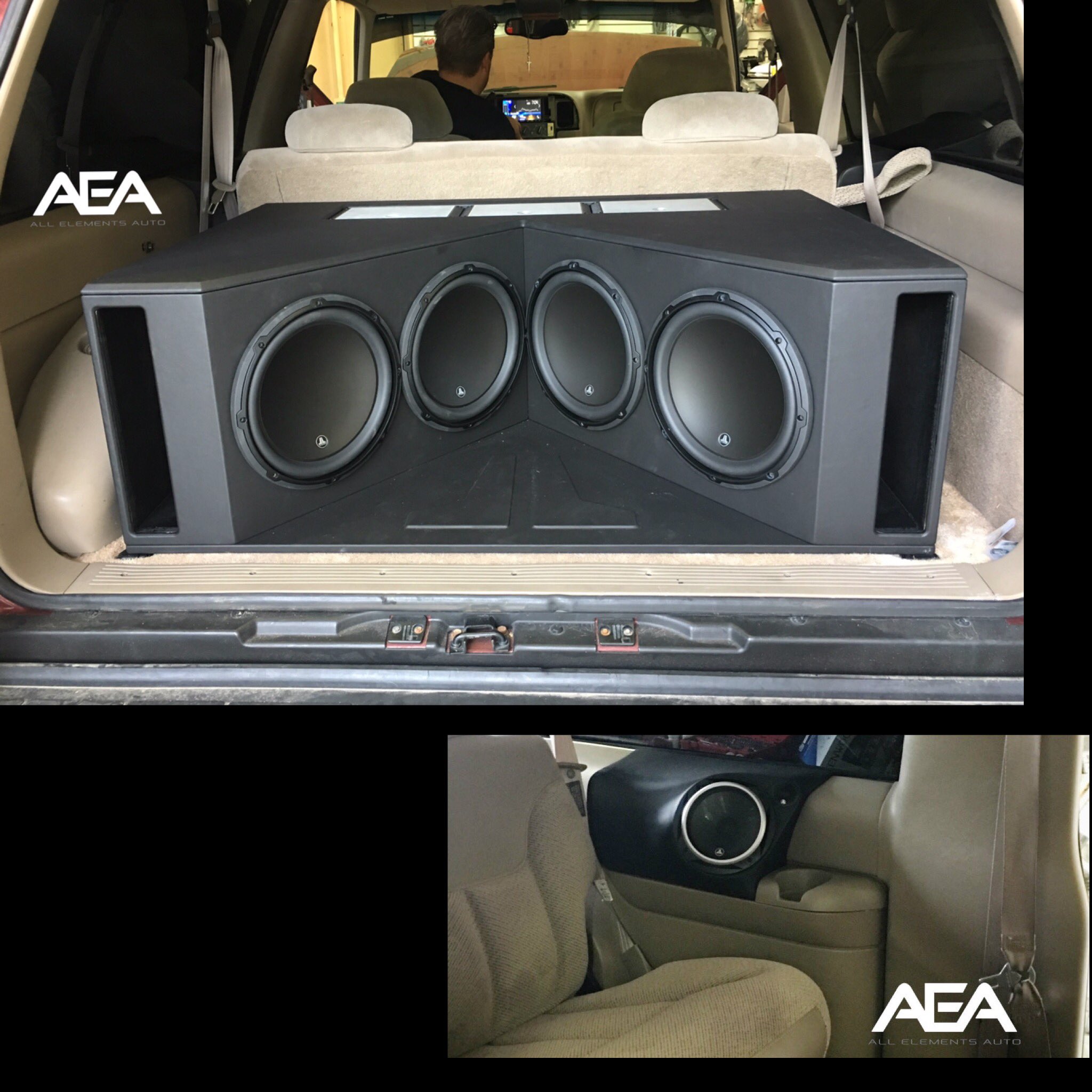 Custom tahoe hotsell sub box