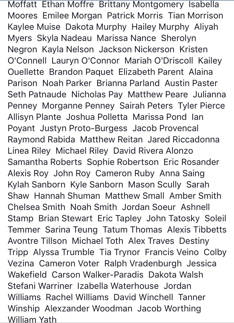 SHS_2017s's tweet photo. 2017 GRADUATE LIST for Tee shirts: Please LET US KNOW if you DO NOT see your name and you are graduating with the 2017 class on June 14th! https://t.co/de9ExY4DhP