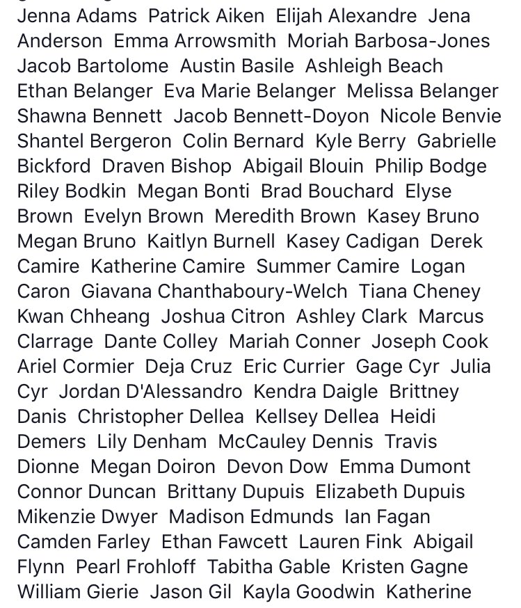 SHS_2017s's tweet photo. 2017 GRADUATE LIST for Tee shirts: Please LET US KNOW if you DO NOT see your name and you are graduating with the 2017 class on June 14th! https://t.co/de9ExY4DhP