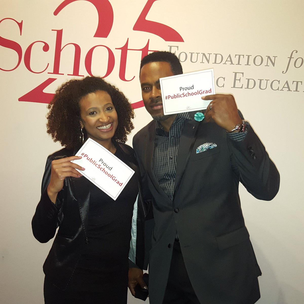 Jasgripper's tweet photo. Fun times w/ actor @LammanRucker Celebrating #Schott25 #PublicSchoolGrad @SchottFound #IAmPublicEd @AQE_NY https://t.co/IU2KOX8sdz