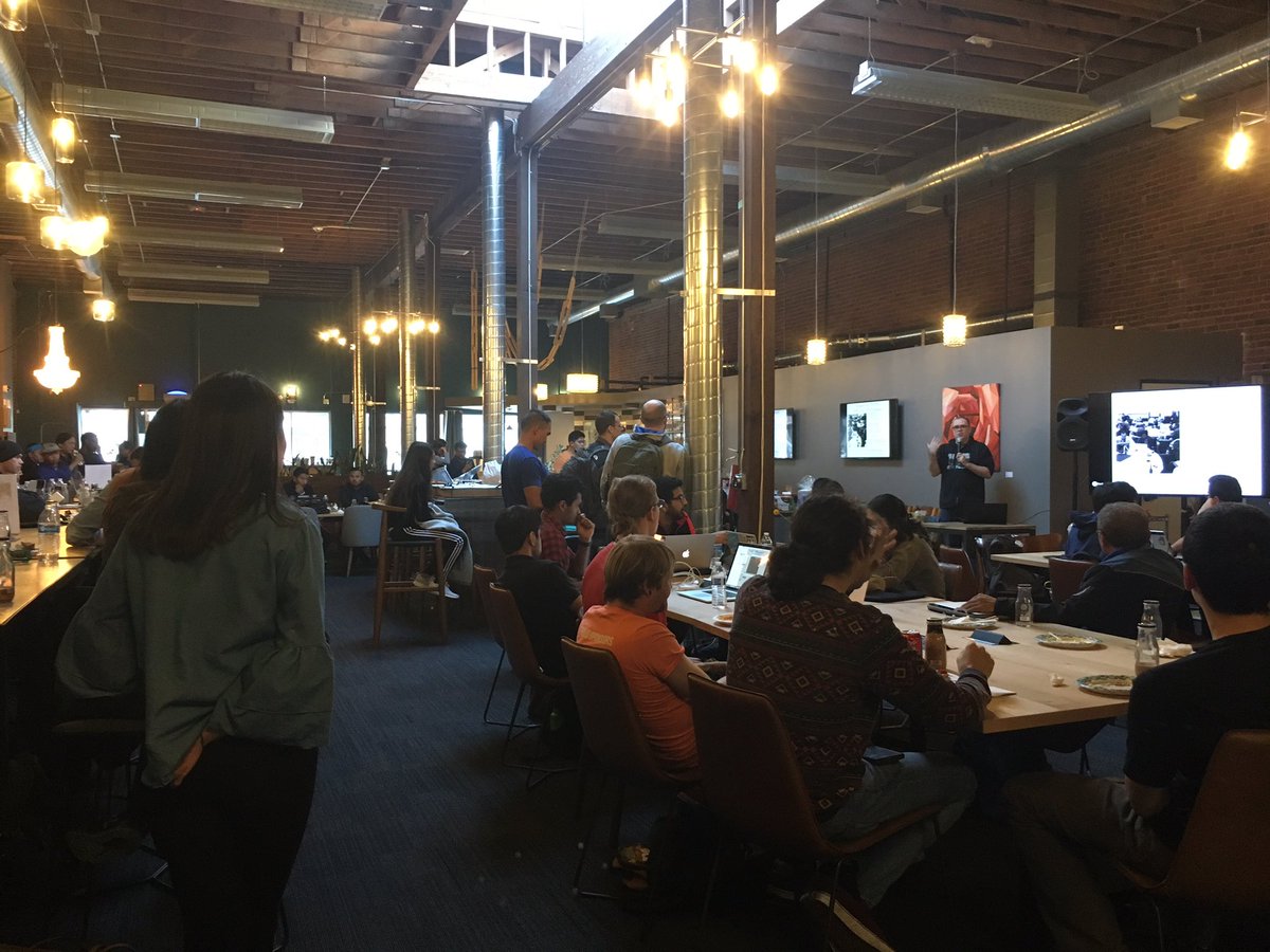 CannaTechChi's tweet photo. At the #ATTHACK VR Hackathon in San Francisco! How can VR apply to cannabis tech? Well, you tell us ;) #vr #sf #cannatech #Oculus #octopus https://t.co/lNRPjlGYPe