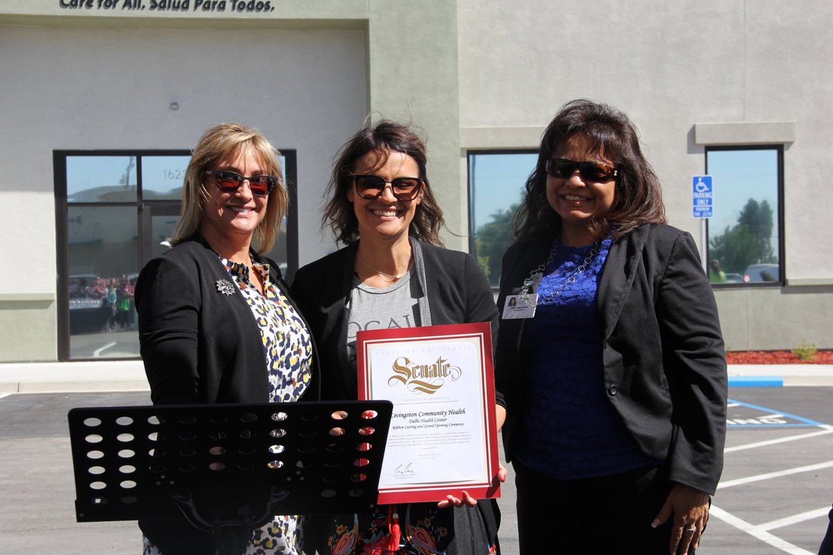 visitlch's tweet image. Thank you Shannon from Senator Canella's office for joining us for the Ribbon Cutting at Delhi Health Center this afternoon.