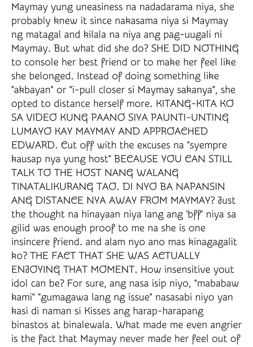kcchnn_'s tweet photo. So this is my call for last night's issue para sa mga makikitid na utak na fans ni melba.

RESPECT MAYMAY ENTRATA https://t.co/Trs7lUt4LM