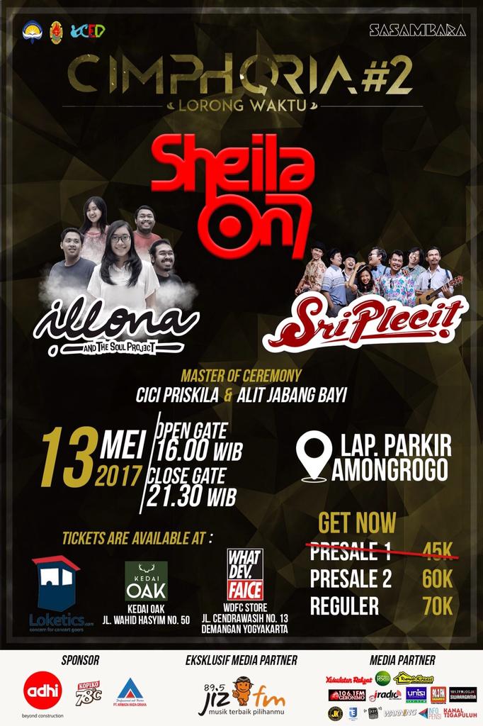 CHIMPORIA #2 "Lorong Waktu"
W/ <a href="/sheilaon7/">Sheila On 7</a> <a href="/sriplecit/">sriplecit</a> <a href="/Illona_A/">🐥</a> etc
(13/5/17) @ Lap. Parkir GOR Amongrogo
HTM: 60K-70K
More Info: <a href="/CEDUAJY/">CED UAJY</a>
