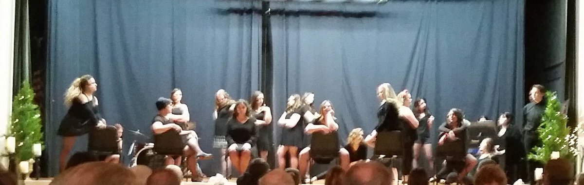 cheeseheadmrsg's tweet photo. My senior choir students are POWERFUL! Don't mess with these ladies! "Cell block Tango" #NOMT #EHSchoir #talentedlikeherteacher https://t.co/RpPkxUmGOL