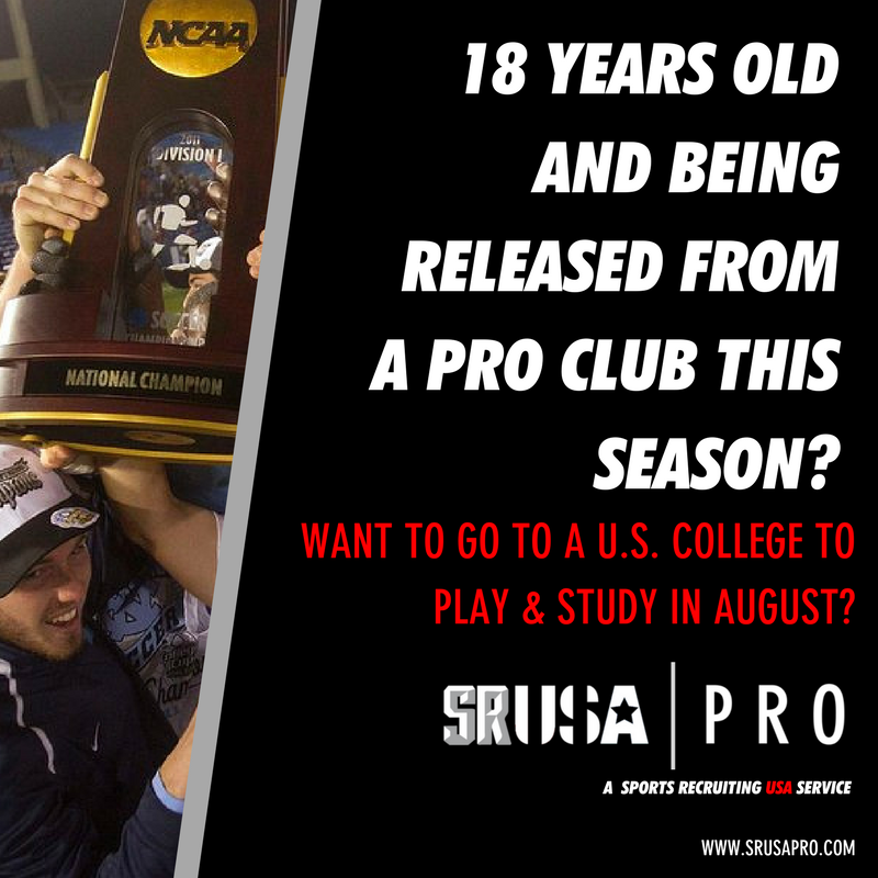 Being released from your Pro Youth Team Scholar this year? Join our special service just for you... @SRUSAPro