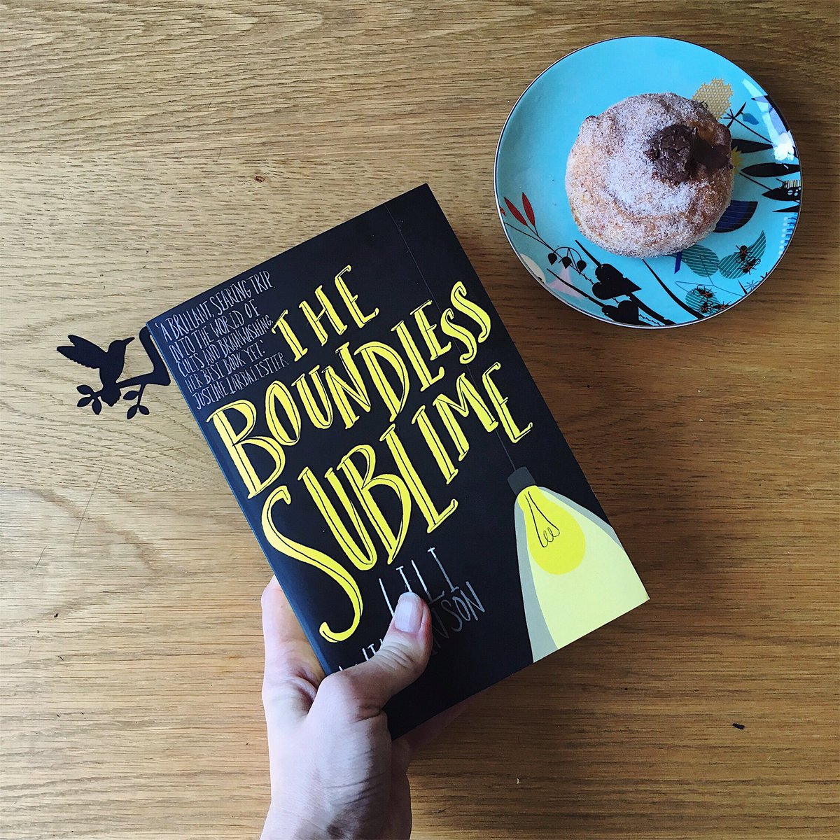 project_lectito's tweet photo. Eating Nutella doughnuts to ward off cult indoctrination while reading. #anyexcuse #LoveOzYA #TheBoundlessSublime @AllenAndUnwin https://t.co/PzPGaMrVJO