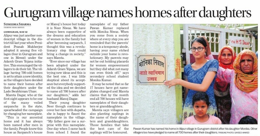 RaoAbhimanyuu's tweet photo. A #Good_Initiative is a #Good_Start.Daughter's respect is the respect of #Society & #Humanity, daughters are the only pivot of life. https://t.co/FeheiQFk6K