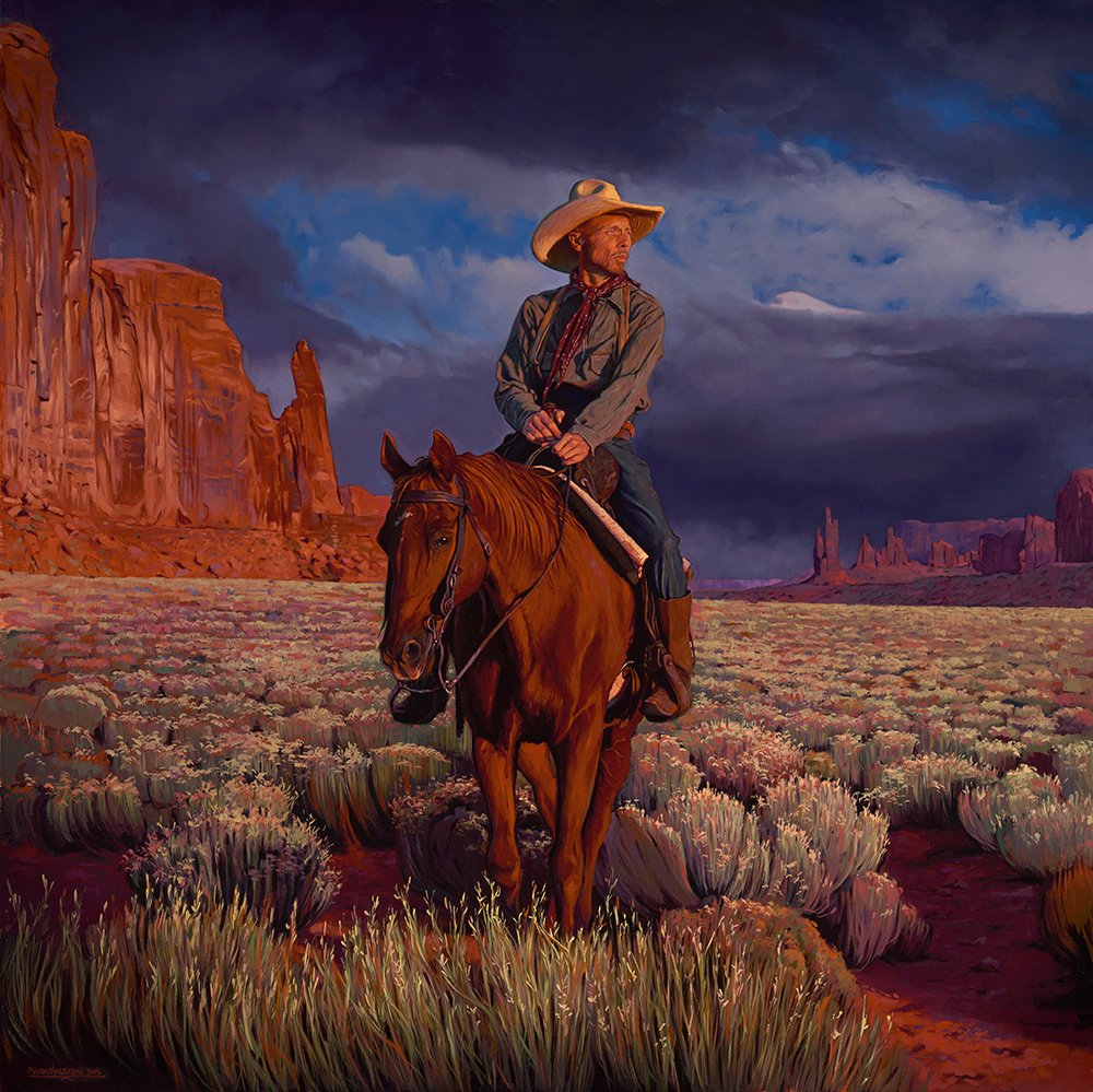 Mark Maggiori's The Monsoon Sun, oil on linen, 2016