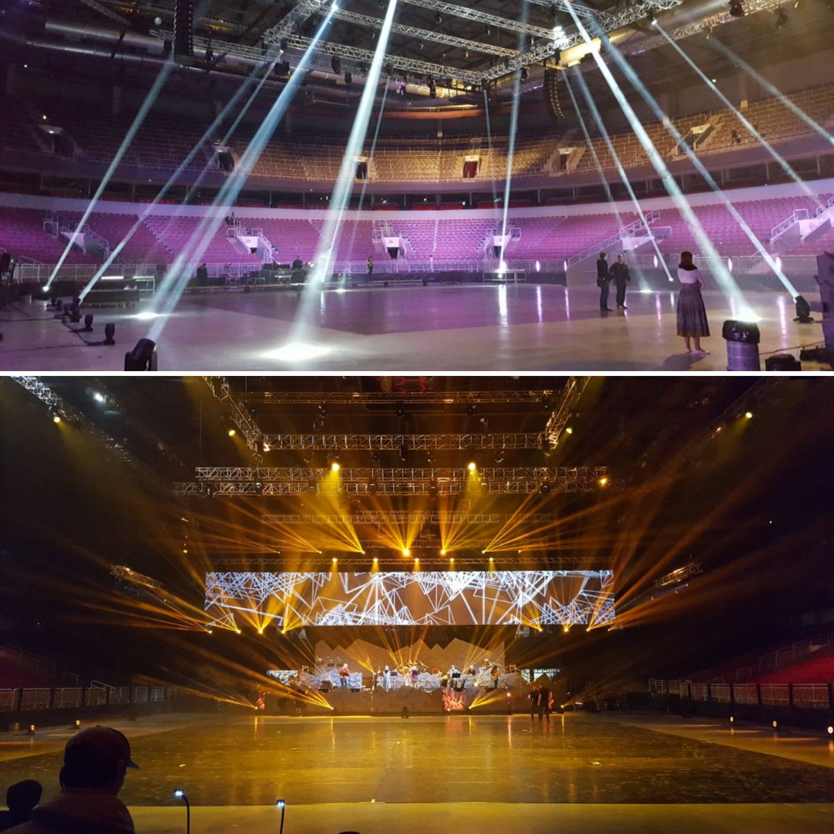 ILGImusic's tweet photo. Arēna Rīga ir gatava dejotāju mēģinājumiem. Bet skatītāji būs mīļi gaidīti svētdien no plkst.16:30 #ilgiem35 https://t.co/rgwmHlEPfV