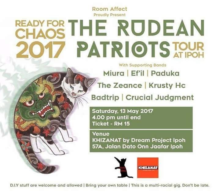 Our good friends of badtrip will be performing at khizanat ipoh today ...come down today!!