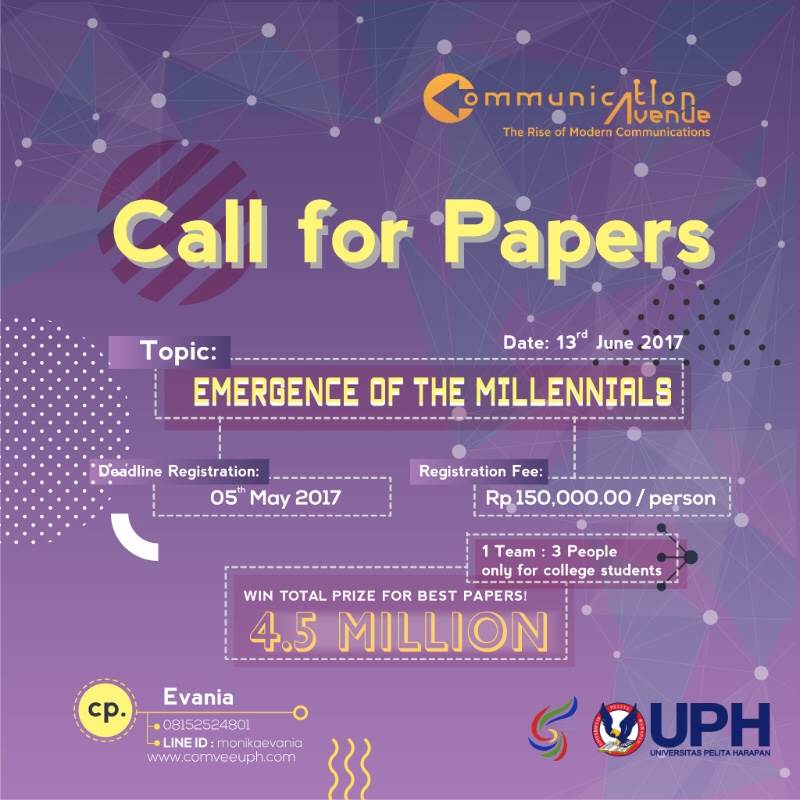 HMPSILKOMUPH's tweet photo. (cnt) with these following competitions:
• Call For Papers
• ADMOSPHERE(Advertising)
• PRIDE(Public Relations)
• News Presenting Competition https://t.co/oVgUiaPSf1