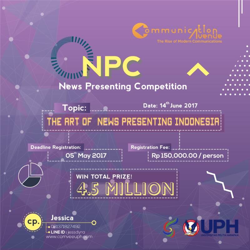 (cnt) with these following competitions:
• Call For Papers
• ADMOSPHERE(Advertising)
• PRIDE(Public Relations)
• News Presenting Competition