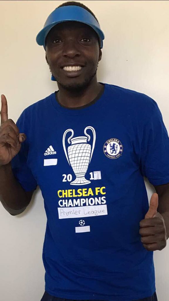 Sajjo's tweet photo. We are the 2016/17 Premier League Champions! #CFC #ChelseaChampions #Chelsea #MightyBlue #AFamilyThing @Bigdaddymp https://t.co/ddNNFF4ATb