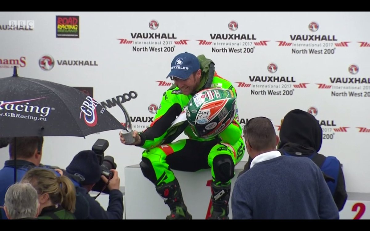 McCallsLisburn's tweet photo. Top step again for the @weewizard34 !! Win #19 at the #NW200 #Brave #ProudtoSponsor #Weewizard34 https://t.co/dHQJVSpYhm
