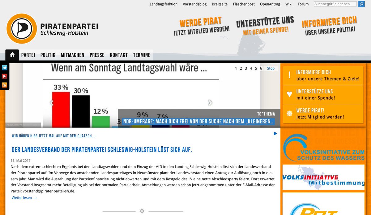 PiratenSE's tweet photo. Landesverband nicht in Auflösung #fakenews #piraten #piratenpartei @PiratenparteiSH https://t.co/F0aHP6QewC