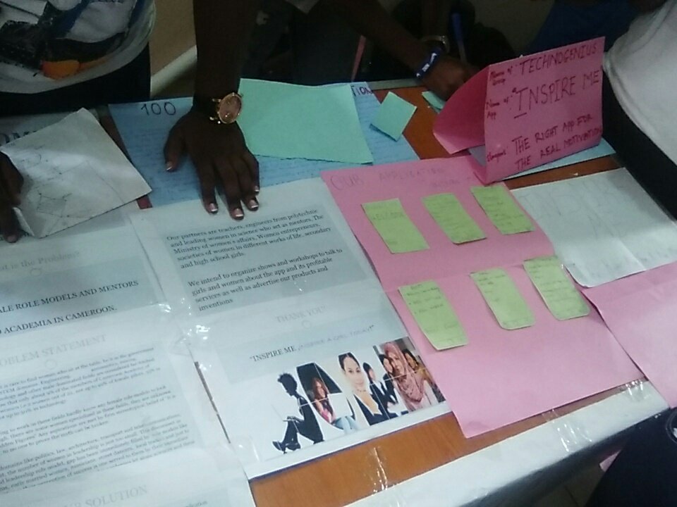 Frankywilly's tweet photo. #Technovation2017 découverte de la team #Technogenius et son application #InspireMe. Son slogan : the right app for the real motivation 👊👊 https://t.co/HltosMh2AY