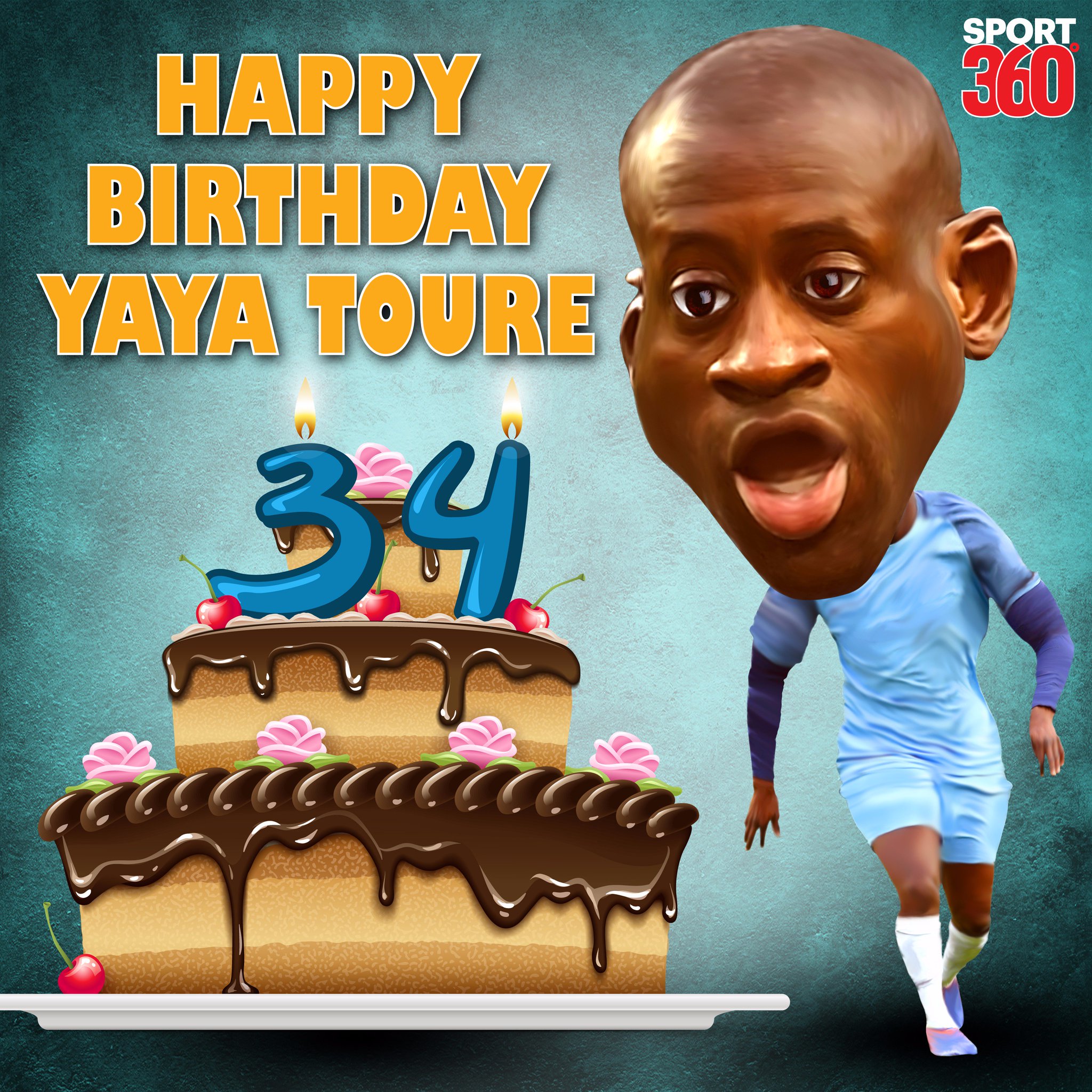 Happy Birthday Yaya Toure! Best wishes from the team at Enjoy your cake!       