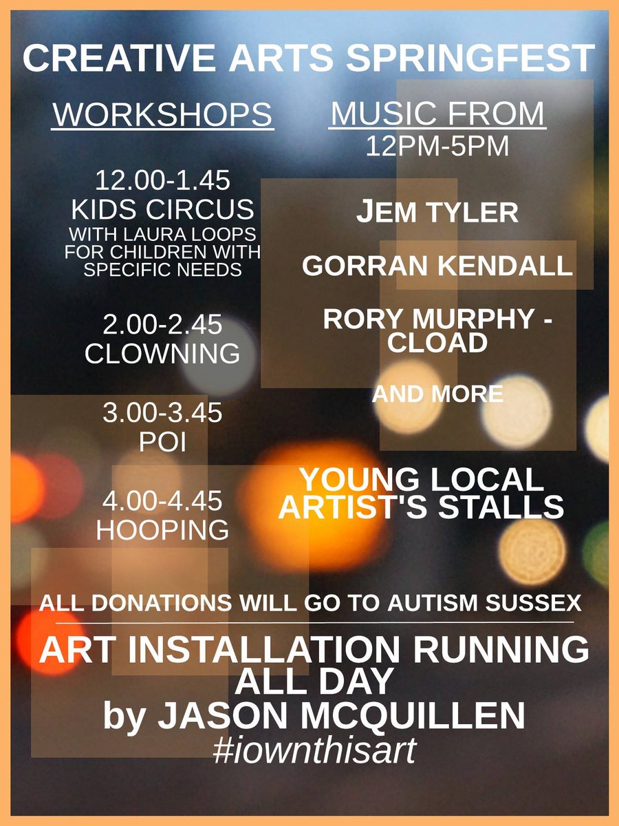 Today, 12-5pm! - The Open Market, Creative Arts SpringFest - Free Entry, Workshops, Live Music, Local Art (: #livemusic #BrightonFringe