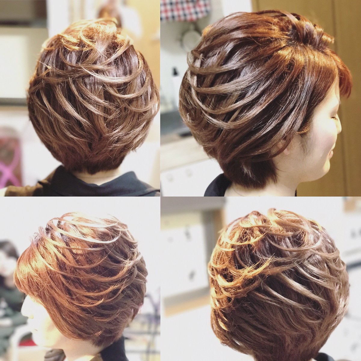 Lea Twitterren スジ スジ スジ スジ スジ盛り ヘアセット ヘアメイク ヘアアレンジ ヘアセットサロン ヘアメイクサロン ショートヘア ショートカット ショートボブ ショート 立川