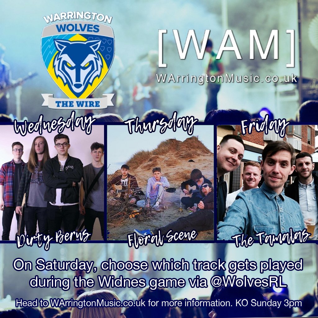 thisisWAM's tweet photo. You've heard their music via @wolvesrl  now choose @TheTamalasMusic , @fsceneuk or @dirtyberns to be played tomorrow https://t.co/CJqDfJbRV8 https://t.co/Bdq4a6a4n8