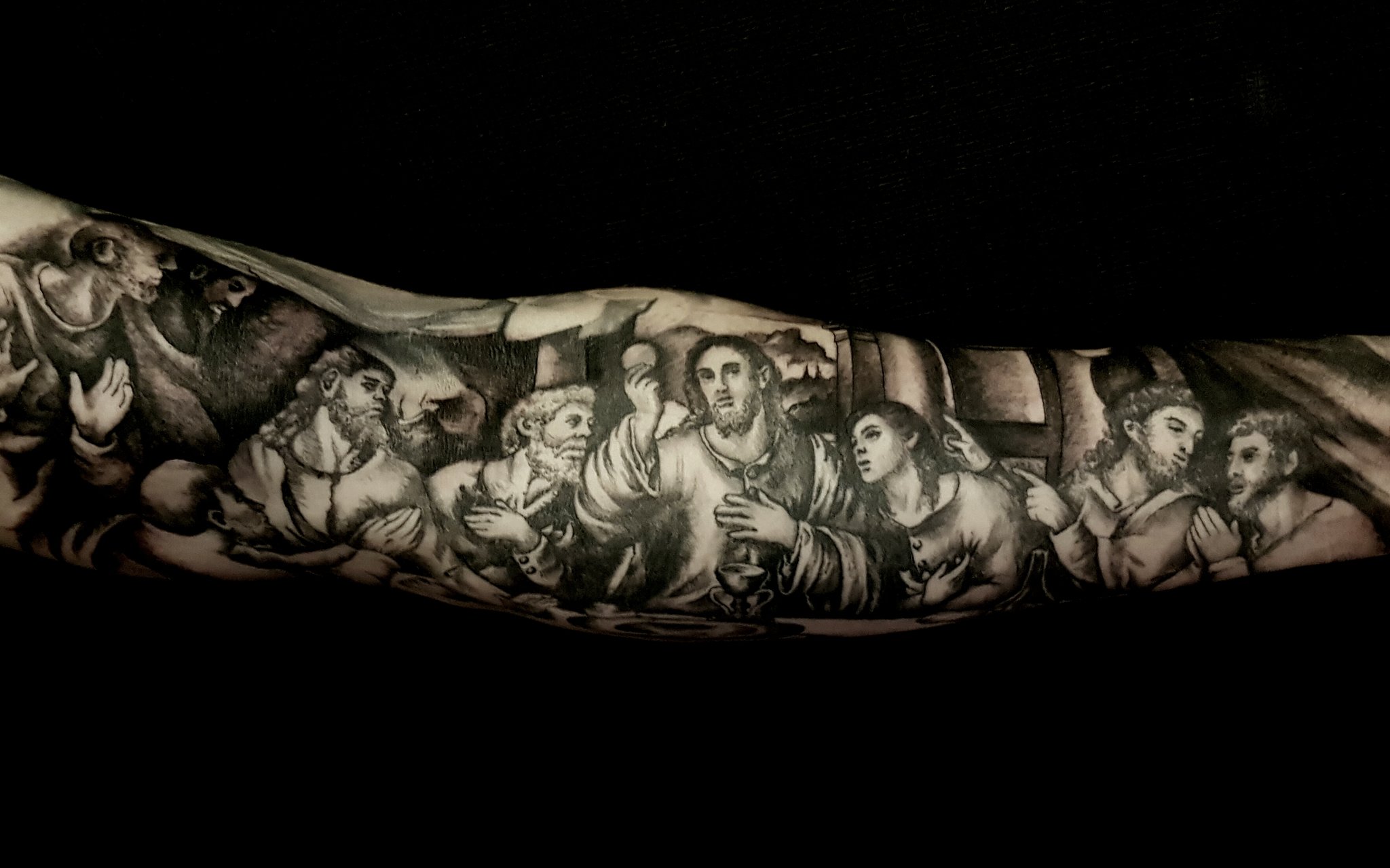 nicola tattooist on Twitter: "Tattooed this last supper ...