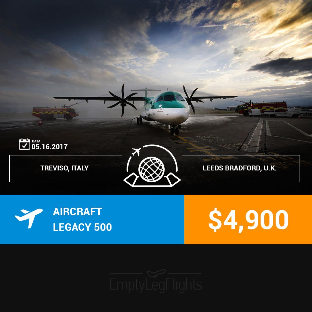 EmptyLegSearch's tweet image. #britain #amazing #greatbritain #Italy #Treviso #UnitedKingdom #UK #LeedsBradford #England #PrivateJet #Jets #Travel emptylegflights.info/flights/316