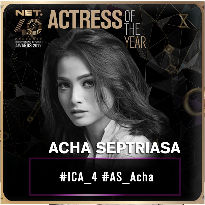 mdtvindonesia's tweet photo. VOTE @septriasa_acha sebagai Actress of The Year Indonesian Choice Awards 2017.

Tweet: #ICA_4 #AS_Acha https://t.co/DPEHBlngFN