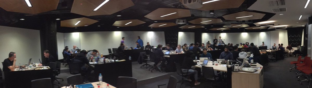simonraikallen's tweet photo. Having a ball debating regulation's impact on innovation at the inaugural Regulatory Hackathon. Thanks 4 the invite #RegHackDownUnder @myob https://t.co/21ZViEnuwH