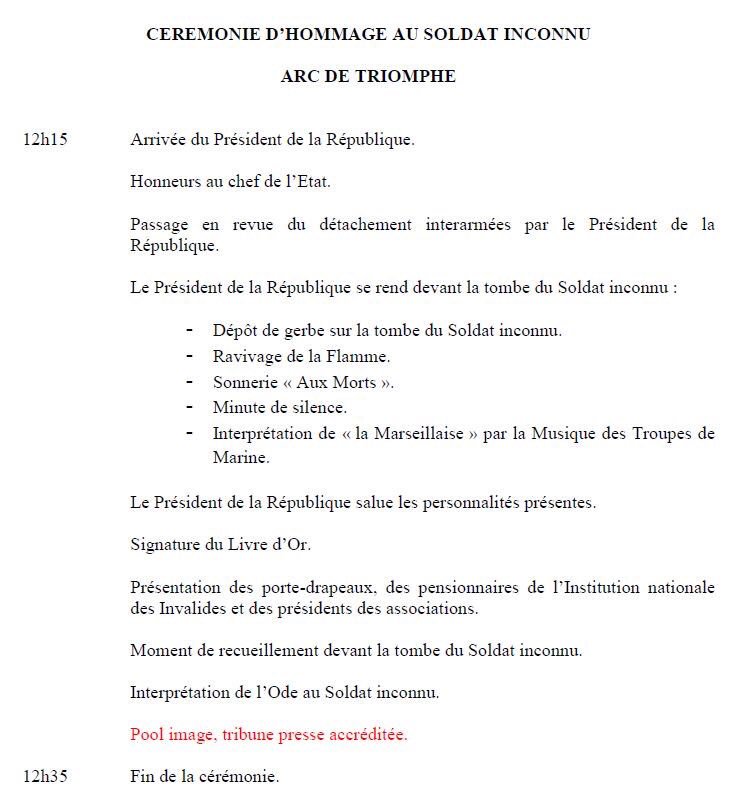 EnMarcheParis's tweet photo. Voici le programme de l'investiture d'Emmanuel #Macron comme nouveau Président qui aura lieu ce dimanche #Elysee #LaRepubliqueEnMarche https://t.co/cE4KvdZuRn