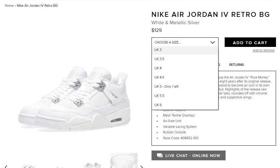SOLELINKS's tweet photo. GS Air Jordan IV 'Pure Money' now available via END for $129 (retail $140) => https://t.co/uzOSe3UKUt https://t.co/GTntEHLG8N