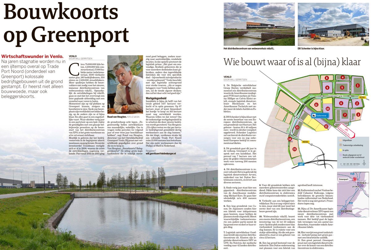 <a href="/Greenportvenlo/">Greenport Venlo</a> is booming o.l.v. <a href="/ruudvheugten/">Ruud van Heugten</a> en met steun van @Regio_Venlo en <a href="/limburg/">Provincie Limburg</a>! Bron: <a href="/delimburger/">De Limburger</a> van 13-05-2017.