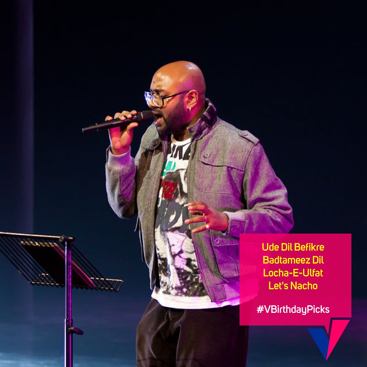 ChannelvIndia's tweet photo. These are our #VBirthdayPicks to celebrate one of our favourite singer's birthday! What are yours? @Benny_Dayal https://t.co/8Q1ccDMlZW
