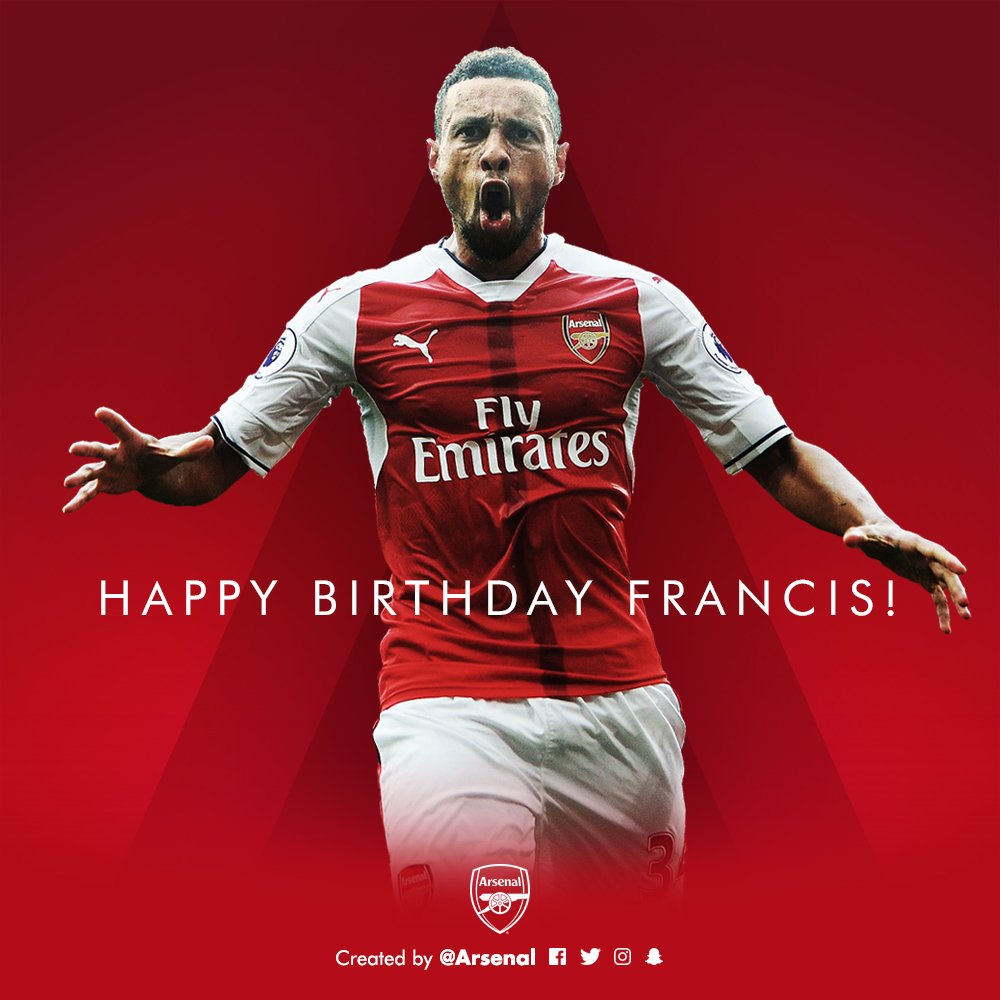 Arsenal Indonesia wish a very Happy Birthday to Francis Coquelin who turns 26 today.  