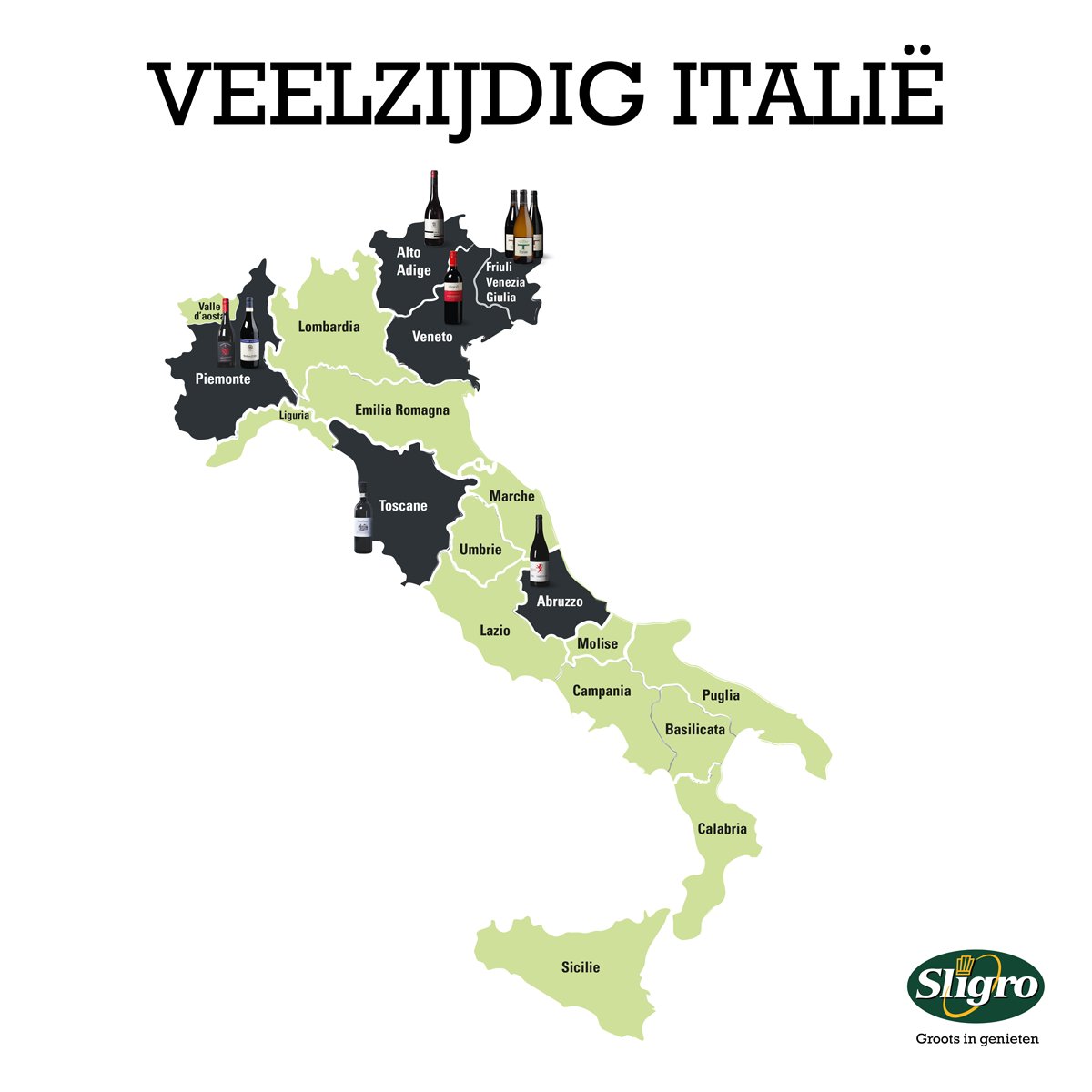 sligro's tweet photo. Geen wijnland heeft zoveel variatie als Italië! Benieuwd naar deze heerlijke Italiaanse wijnen? https://t.co/1Ndw10eXyl https://t.co/oRT9ywNycU