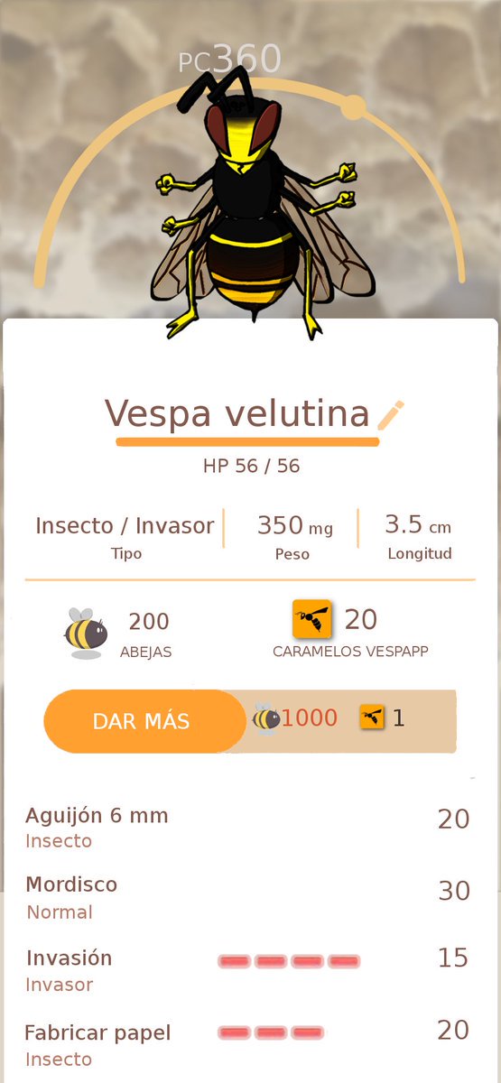 vespapp's tweet photo. ATENCIÓ si veis aquest pokemón, foto i #vespapp! 😜#vespavelutina #ciènciaciutadana #QueNoSeDiguiQueNoEstamAlTanto 🐝 https://t.co/XnrNtkzphm