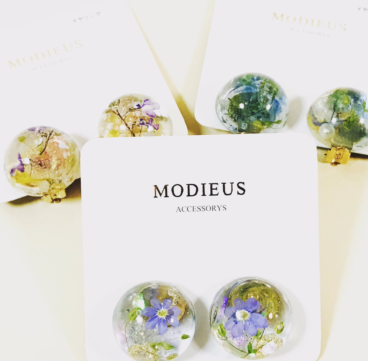 modieus_u's tweet photo. ルミネ大宮に納品分です😊✨
#MODIEUS #ハンドメイドアクセサリー #new #撮影 #love #母の日 https://t.co/N0byxfn7M9