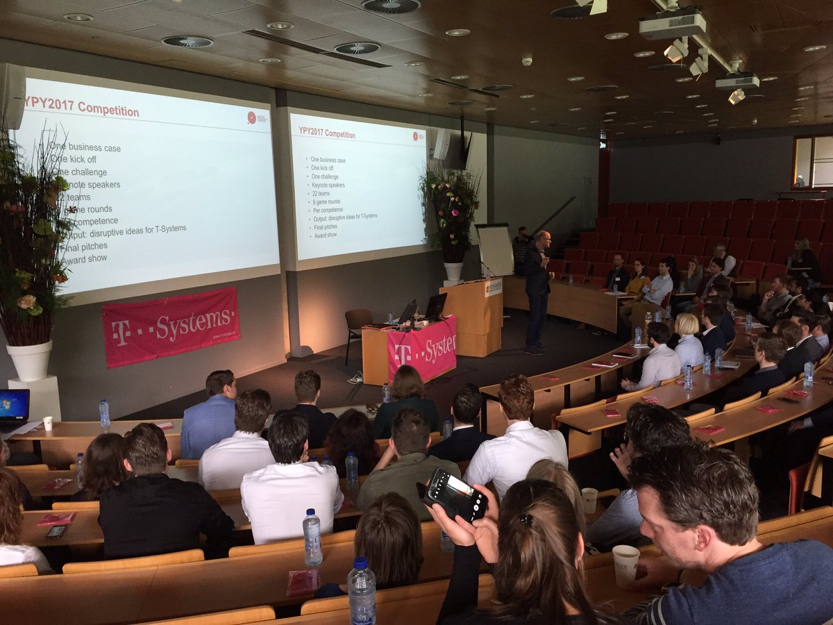 #YPY_2017 has kicked off! 

Many thanks to our partners #BVO #Nyenrode #TSystems #TMobile #Vitamineenzo #FrieslandCampina #Ortec