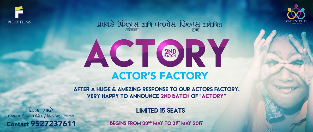 onenessfilms's tweet photo. 2nd batch begins from 22nd may
#onenees #onenessfilms #actorworkshop #workshop https://t.co/Gsj7vCDXdH