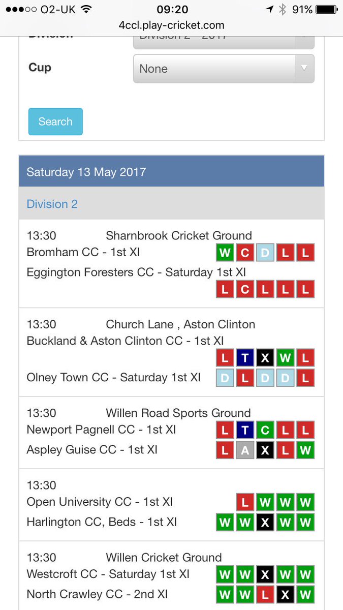 FCCL (@fccl2001) on Twitter photo Division 2, newly promoted <a href="/HarlingtonCC/">Harlington Cricket Club</a> travel to top of the table Open University CC whilst 2nd place Westcroft Host <a href="/northcrawleycc/">North Crawley CC</a> 2's Division 2, newly promoted <a href="/HarlingtonCC/">Harlington Cricket Club</a> travel to top of the table Open University CC whilst 2nd place Westcroft Host <a href="/northcrawleycc/">North Crawley CC</a> 2's