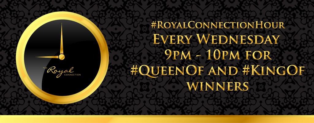 For our #QueenOf &amp; #KingOf winners get networking and supporting fellow winners with #RoyalConnectionHour every Wednesday 9-10pm! :-)