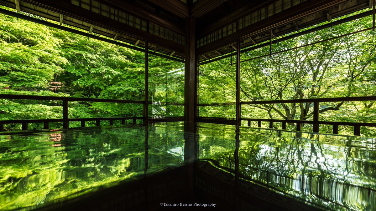 別所隆弘 新緑の瑠璃光院 久しぶりに数日後友人と訪れる予定です 彼の京都写真が表に出てくるのが今から楽しみです 京都 瑠璃光院 新緑 Kyoto