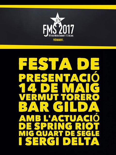 Recordeu, demà <a href="/FMusicaSudanell/">FMS - Sudanell 2019</a>  2017Compartiu si us plau <a href="/somrobaestesa/">12/12 ❤️‍🩹 L'ÚLTIMA ESTESA</a> @callejoncanalla <a href="/Los_Ramalamas/">Ramalamas</a> <a href="/unlimitedaddict/">Unlimited Addiction</a> <a href="/efsproduccions/">Els Salats (Encara Farem Salat) 🎗</a>