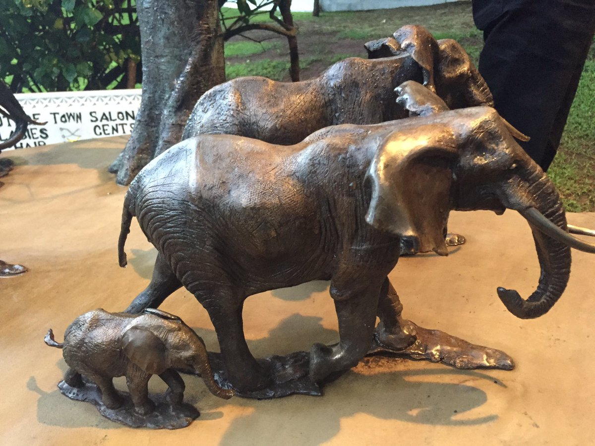 TamamboKB's tweet photo. With #TerryMathews 55years if bronze sculpture. Don't miss exhibition https://t.co/6aZrYNfiEp
