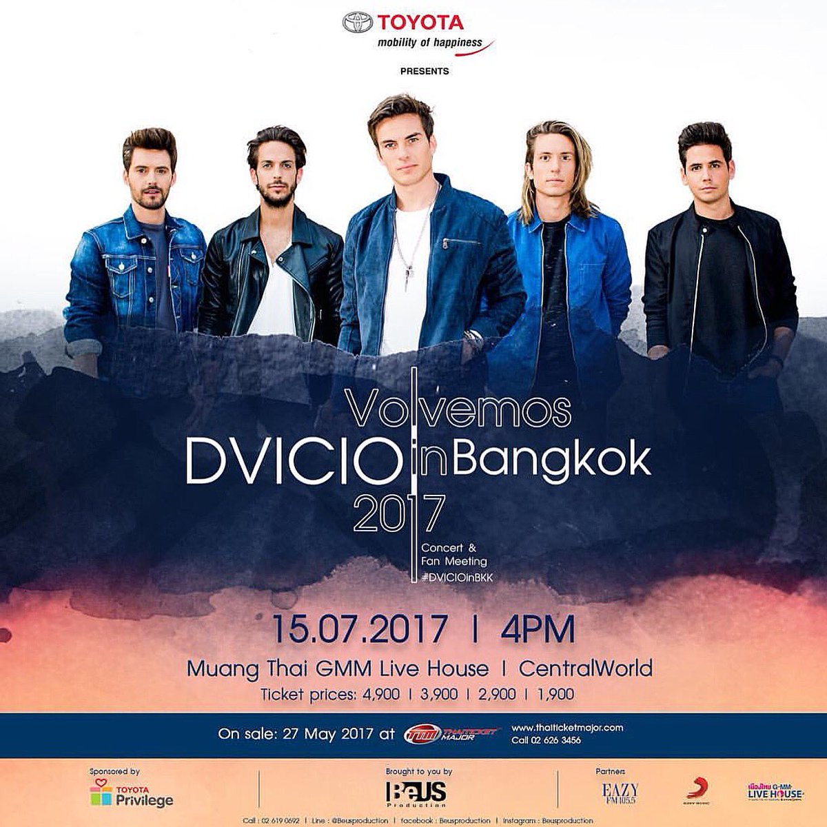 พวกเราดีใจที่จะได้บอกทุกคนว่าเราจะกลับไปแสดงคอนเสิร์ตที่ประเทศไทยอีกครั้งในวันที่ 15 กรกฎาคมนี้ !! พวกเราอยากเจอพวกคุณทุกคนมาก ๆ ครับ !!